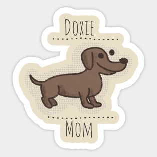 Doxie Mom Sticker